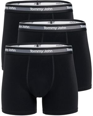 Tommy John Comfort Micro 4 Boxer Briefs 3 Pack - Black