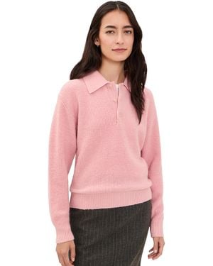 DUNST Collared Sweater - Pink