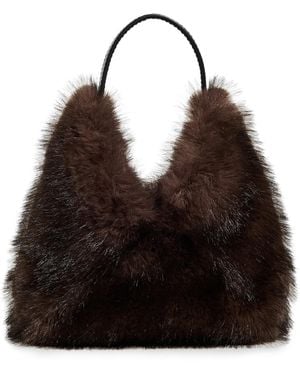 A.L.C. A. L.C. Sia Faux Fur Bag - Black