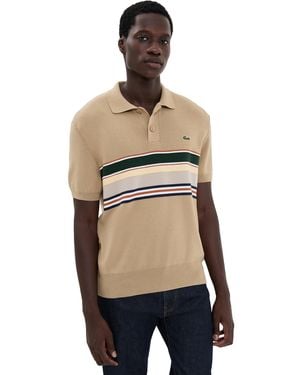 Lacoste Short Sleeve Polo Sweater - Black