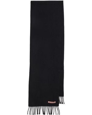 Acne Studios Canada Skinny Wool Scarf - Black