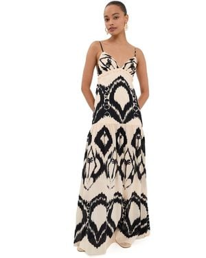 Johanna Ortiz Zea Palm Maxi Dress - White