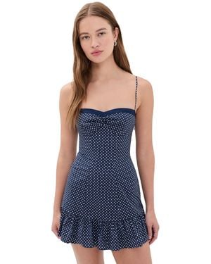 GUIZIO Margaux Mini Dress - Blue