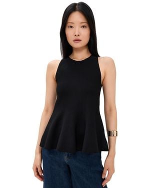 Line & Dot Amina Top - Black