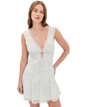 For Love & Lemons Cape Cod Mini Dress - White