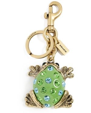 COACH Resin Frog Bag Charm - White