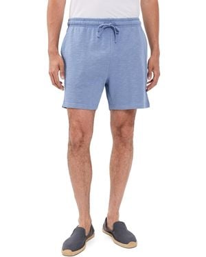 Onia Slub Terry Pull On Shorts - Blue