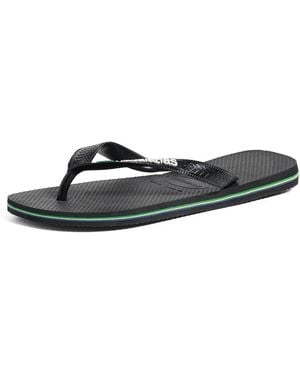 Havaianas Brazil Logo Sandals - Black