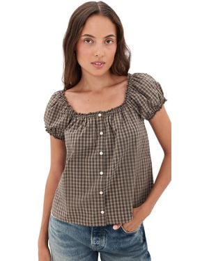 Madewell The Chateau Top - Brown