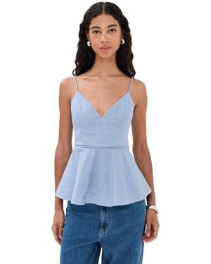 Co. Peplum Camisole - White