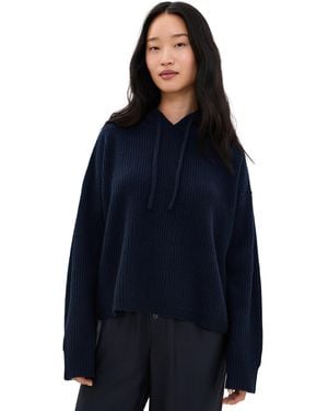 Jenni Kayne Cashmere Fisherman Hoodie - Blue