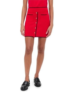 Le Bos Diana Knit Skirt - Red