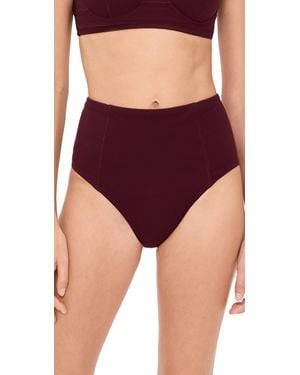 Ulla Johnson Zahara High Waisted Bikini Bottoms - Purple