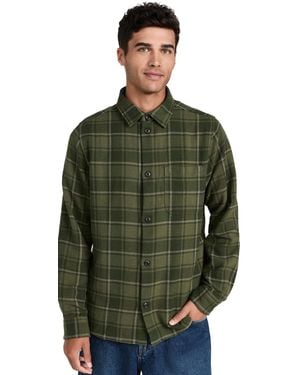 Les Deux Kash Check Shirt - Green