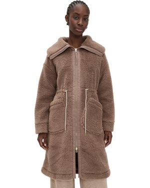 Varley Logan Sherpa Coat - Brown