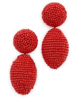 Deepa Gurnani Lashana Earrings - Red