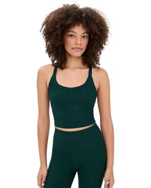 Beyond Yoga Spacedye On The Up Cropped Tank - Green
