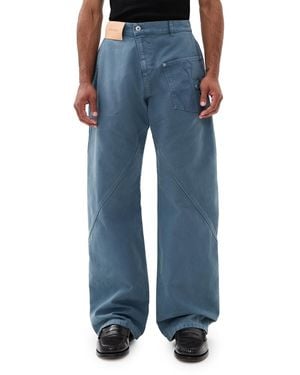 JW Anderson Twisted Workwear Pants - Blue