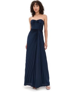 AMUR Joyceann Sweetheart Gown - Blue