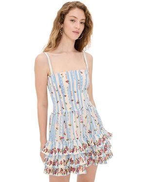 Agua Bendita Alamy Citrus Dress - White