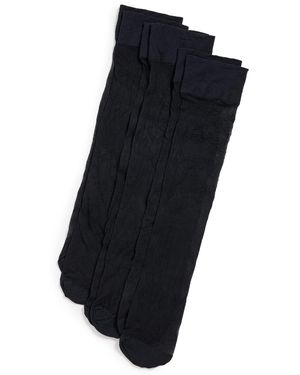 Stems Essential Sheer Knee Socks Set Of Three - Blue