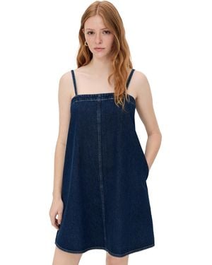 Madewell Strappy Aline Mini Dress - Blue