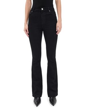 ALIGNE Mid Rise Slim Flare Jeans - Black
