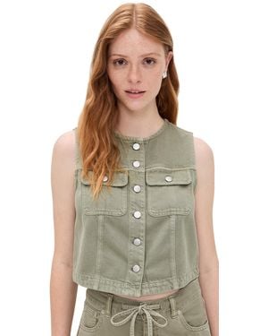 Madewell Cropped Vest: Airy Denim Edition - Multicolor