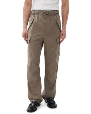 Jonathan Simkhai Garrett Wide Leg Cargo Pants - Natural