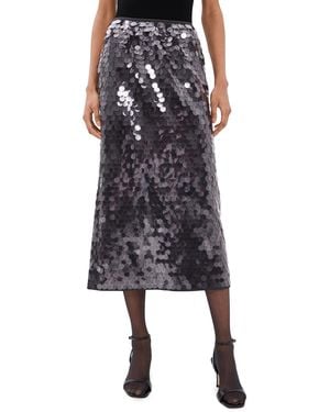 Tibi Pastille Slip Skirt - Black