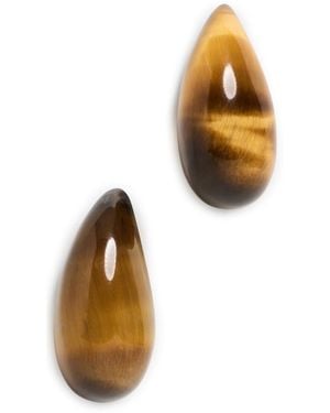 Shashi Hand Carved Gemstone Drop Earrings - Multicolor