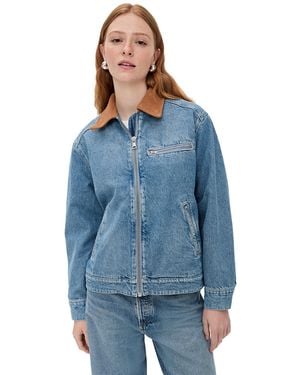 Reformation Harrison Utility Jacket - Blue