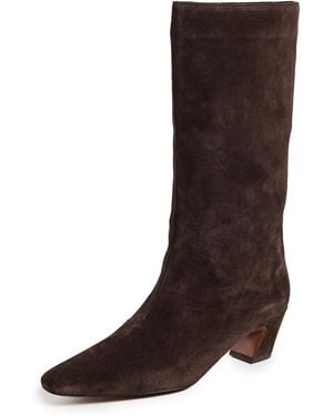 Loeffler Randall Cleo Kicked Heel Calf Boots - Brown