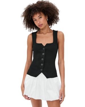 STAUD Marisa Vest - Black