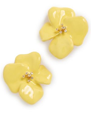 Shashi Millefeuille Earrings - Yellow