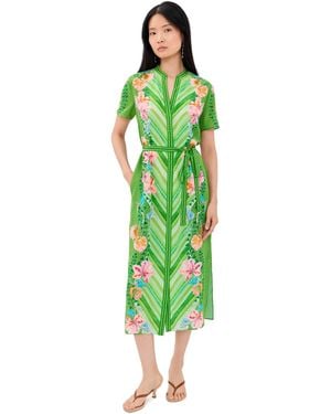 Saloni Vicki Dress - Green