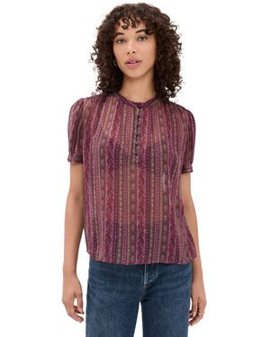 PAIGE Marsala Blouse - Purple