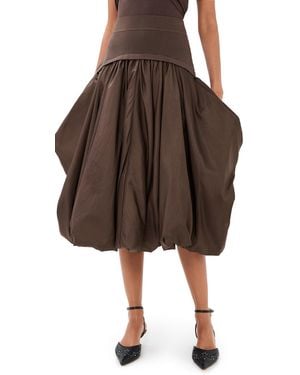 Jonathan Simkhai Corinn Midi Skirt - Brown
