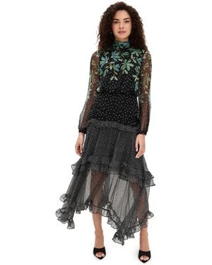 Saloni Jolie-C Dress - Black