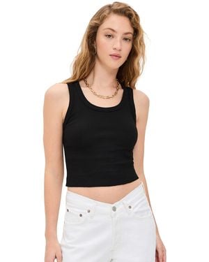 Agolde Shrunken Poppy Tank - Black