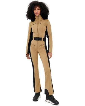 Goldbergh Parry Long Faux Fur Border Ski Suit - Black