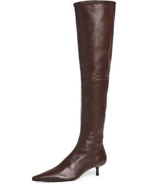 Jonathan Simkhai Joni Stretch Leather Over-The-Knee Boots - Brown