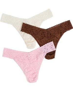 Hanky Panky Original Rise Thong 3 Pack - Multicolour