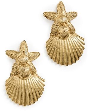 Elizabeth Cole Shelma Earrings - Metallic