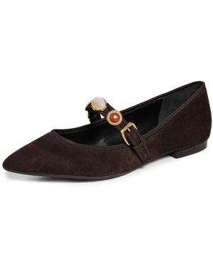 Veronica Beard Selene Charms Flats - Black