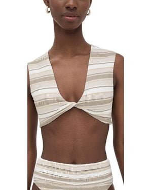 Ramy Brook Striped Oliwia Bikini Top - Multicolour