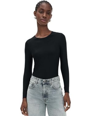 Commando Butter Long Sleeve Crew Neck - Black