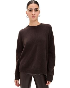 Anine Bing Cashmere Lee Crew Sweater - Black