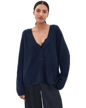 SABLYN Samson Relaxed Saddle Raglan Cardigan - Blue