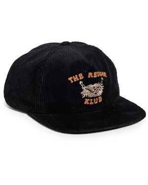 Nicholas Daley Chainstitch Corduroy Cap - Black